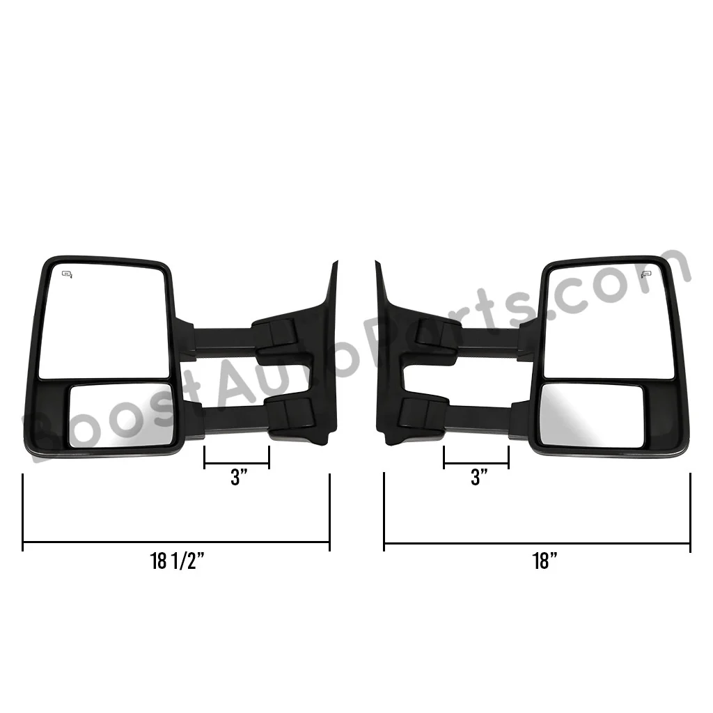 Ford F250/F350/F450/F550 Superduty (2002-2007) Tow Mirrors - 2008 Style - Image 11
