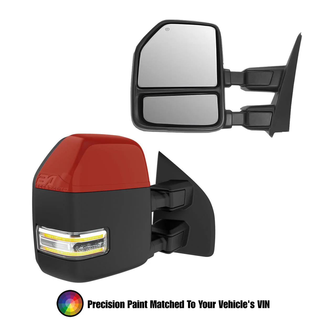 Ford F250/F350/F450/F550 Superduty (2002-2007) New Style Tow Mirrors - Image 4