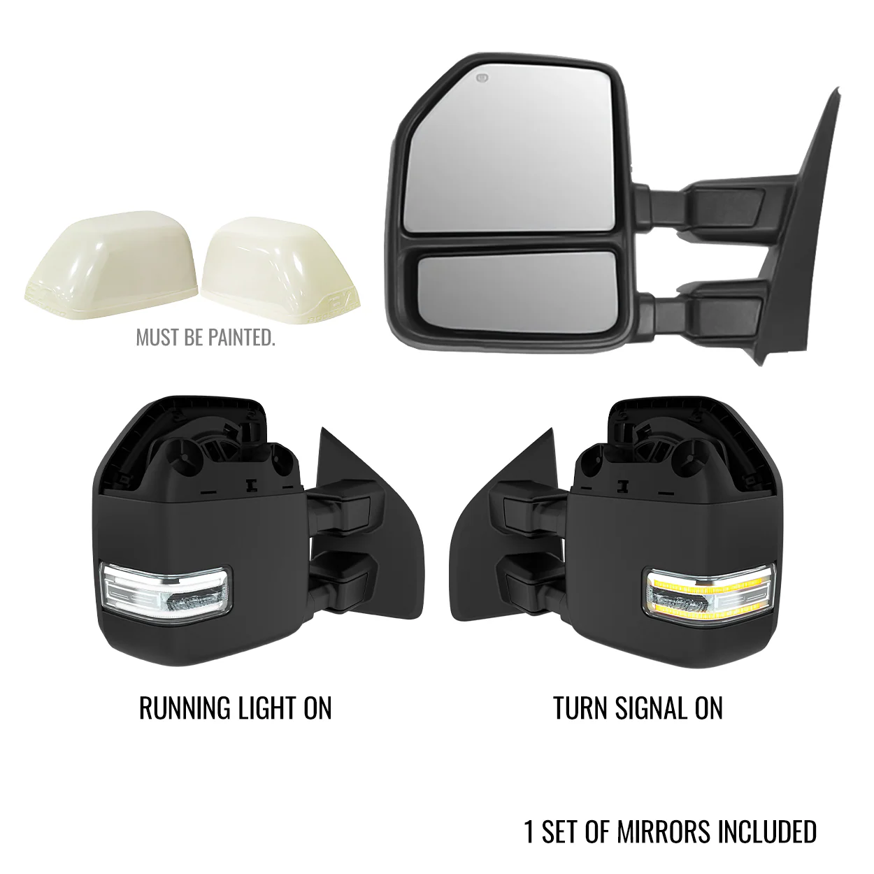 Ford F250/F350 Superduty (2008-2016) New Style Tow Mirrors - Image 17