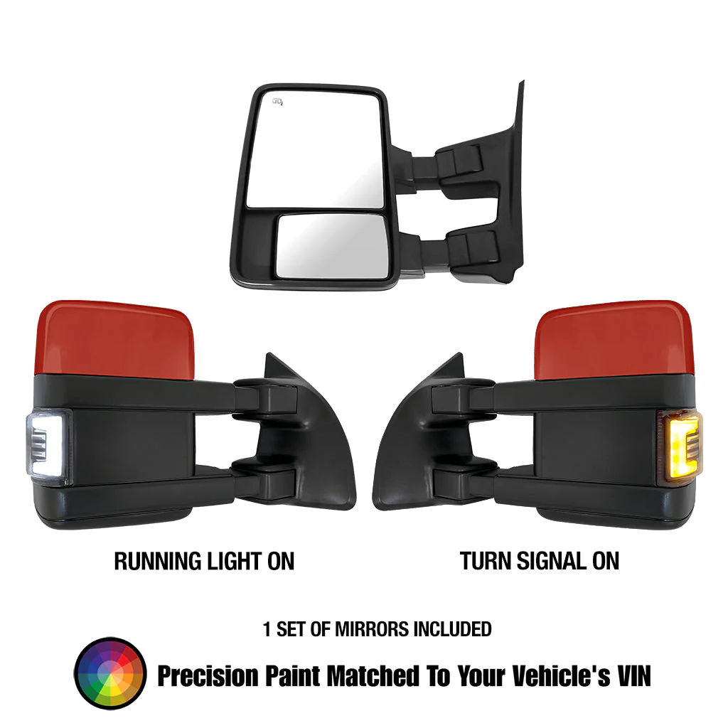 Ford F250/F350 Superduty (2008-2016) Tow Mirrors - 2008 Style - Image 3