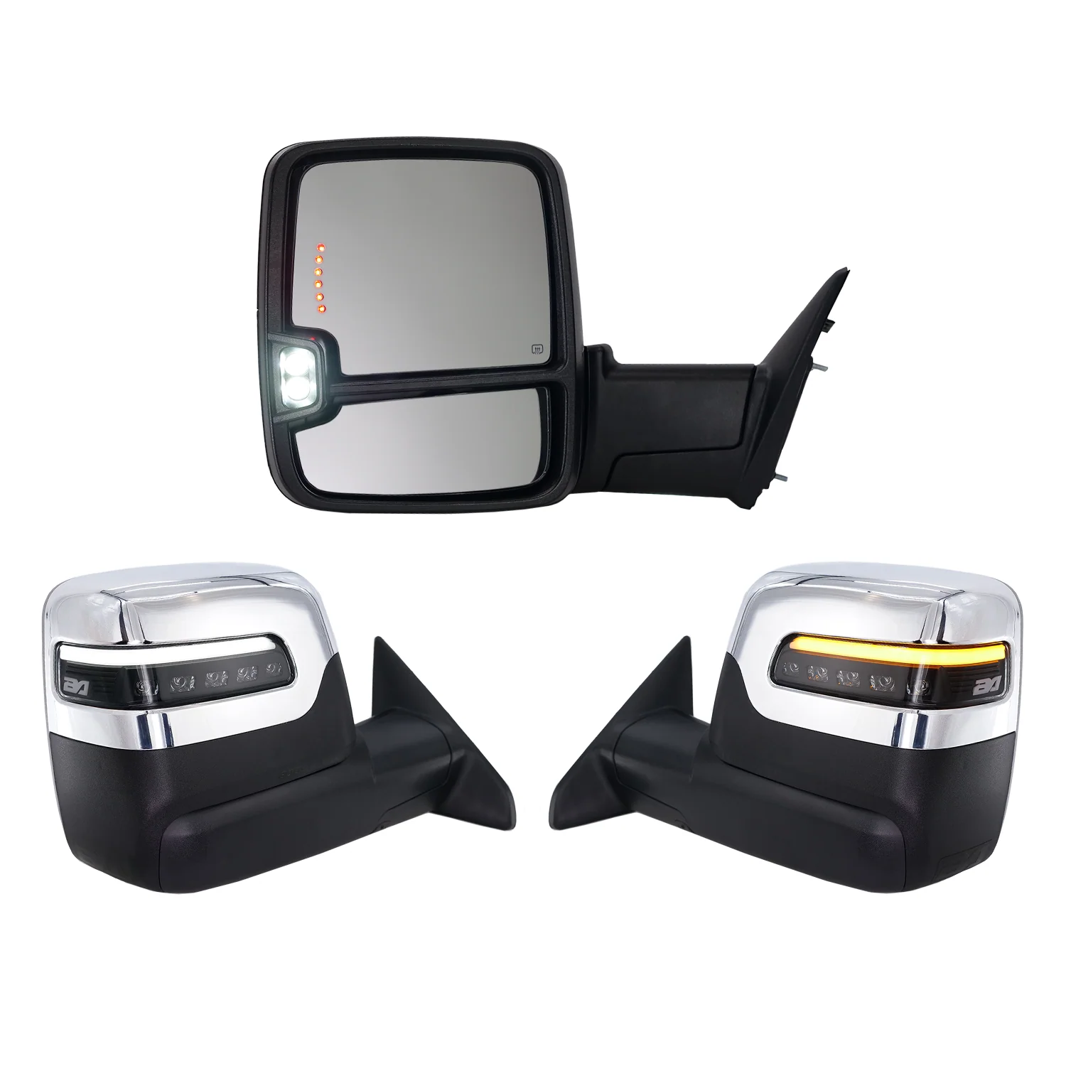 2023+ Style Ram Tow Mirrors | 2019-2022 Dodge Ram 2500/3500 - Image 2