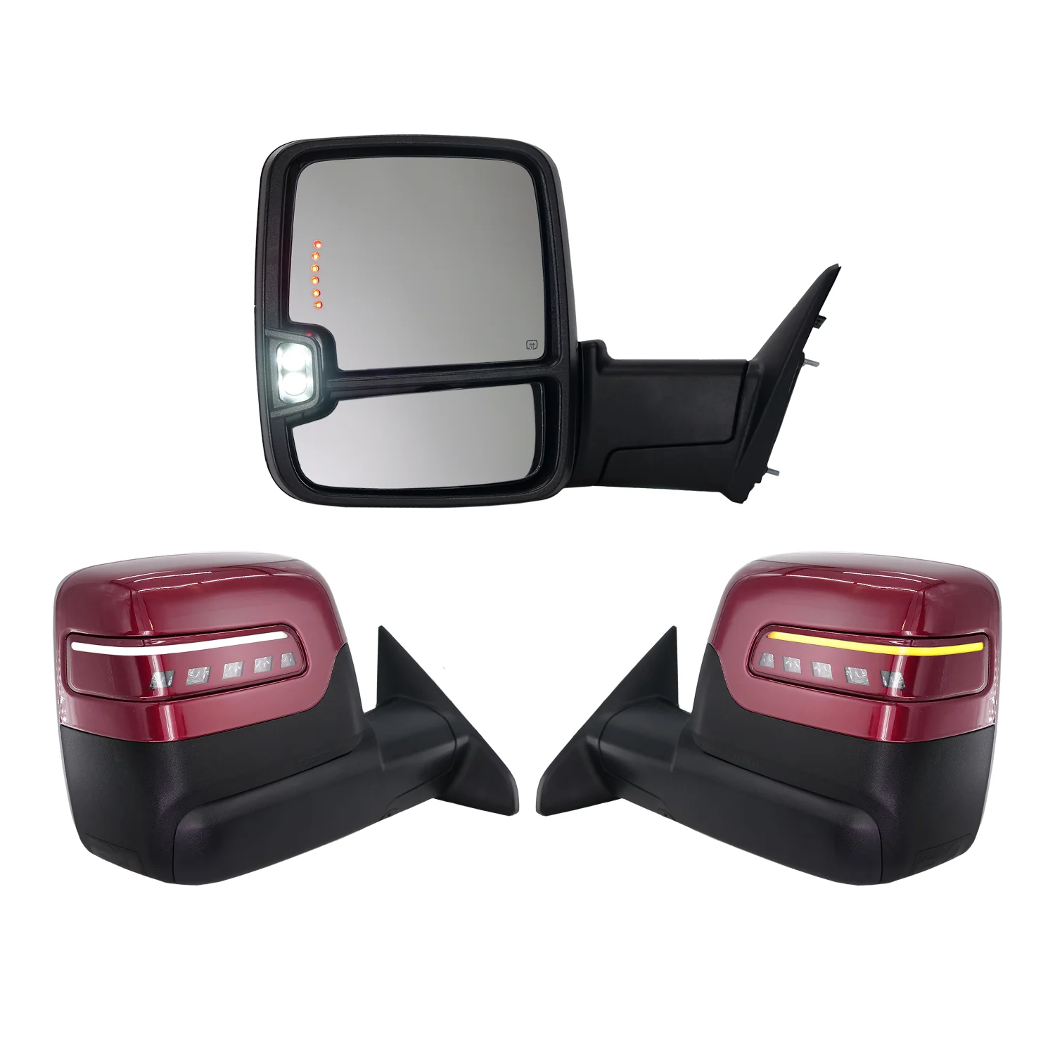 2023+ Style Ram Tow Mirrors | 2019-2022 Dodge Ram 2500/3500 - Image 3