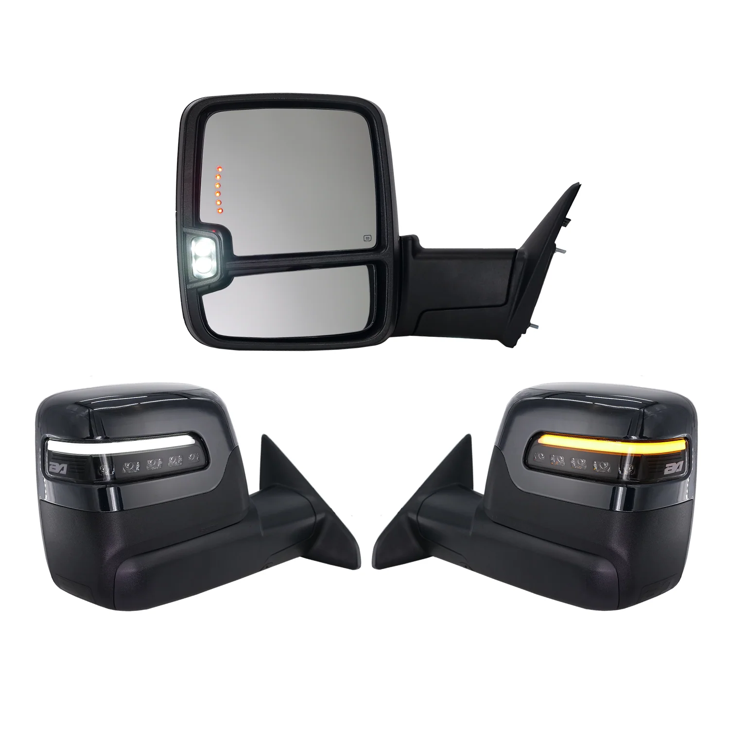2023+ Style Ram Tow Mirrors | 2019-2022 Dodge Ram 2500/3500 - Image 7