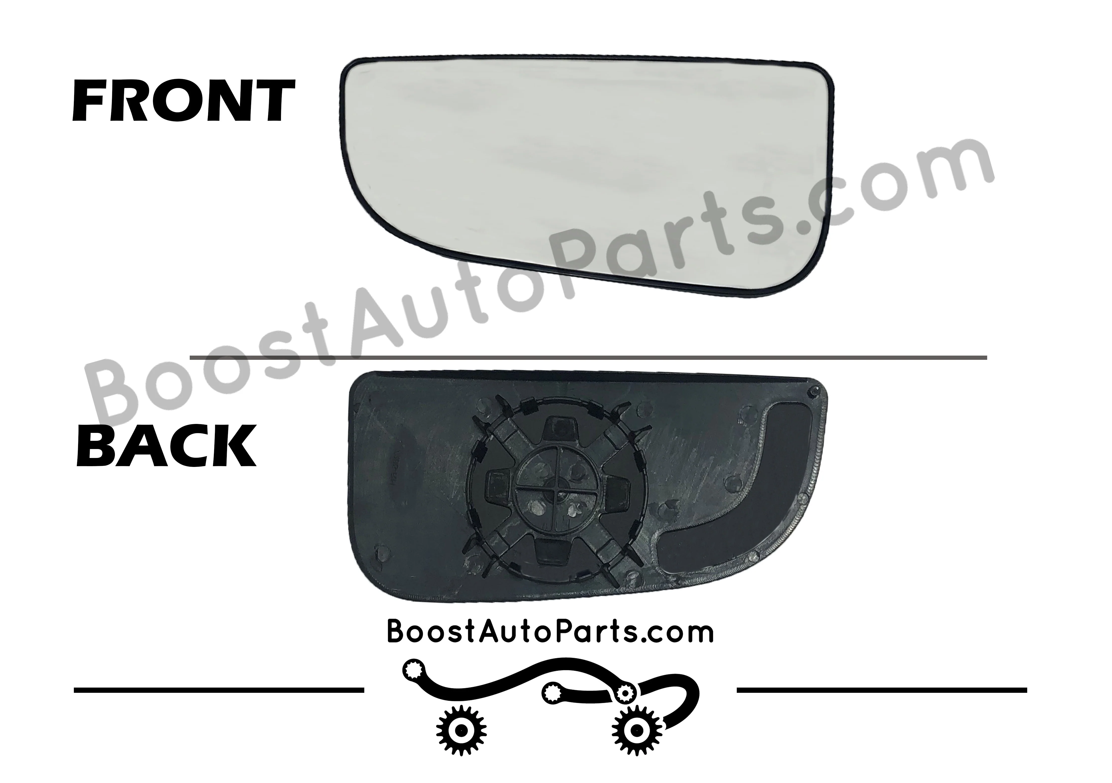 Dodge Ram Tow Mirror Lower Glass (4th & 5th Gen Style Mirrors) - Image 3