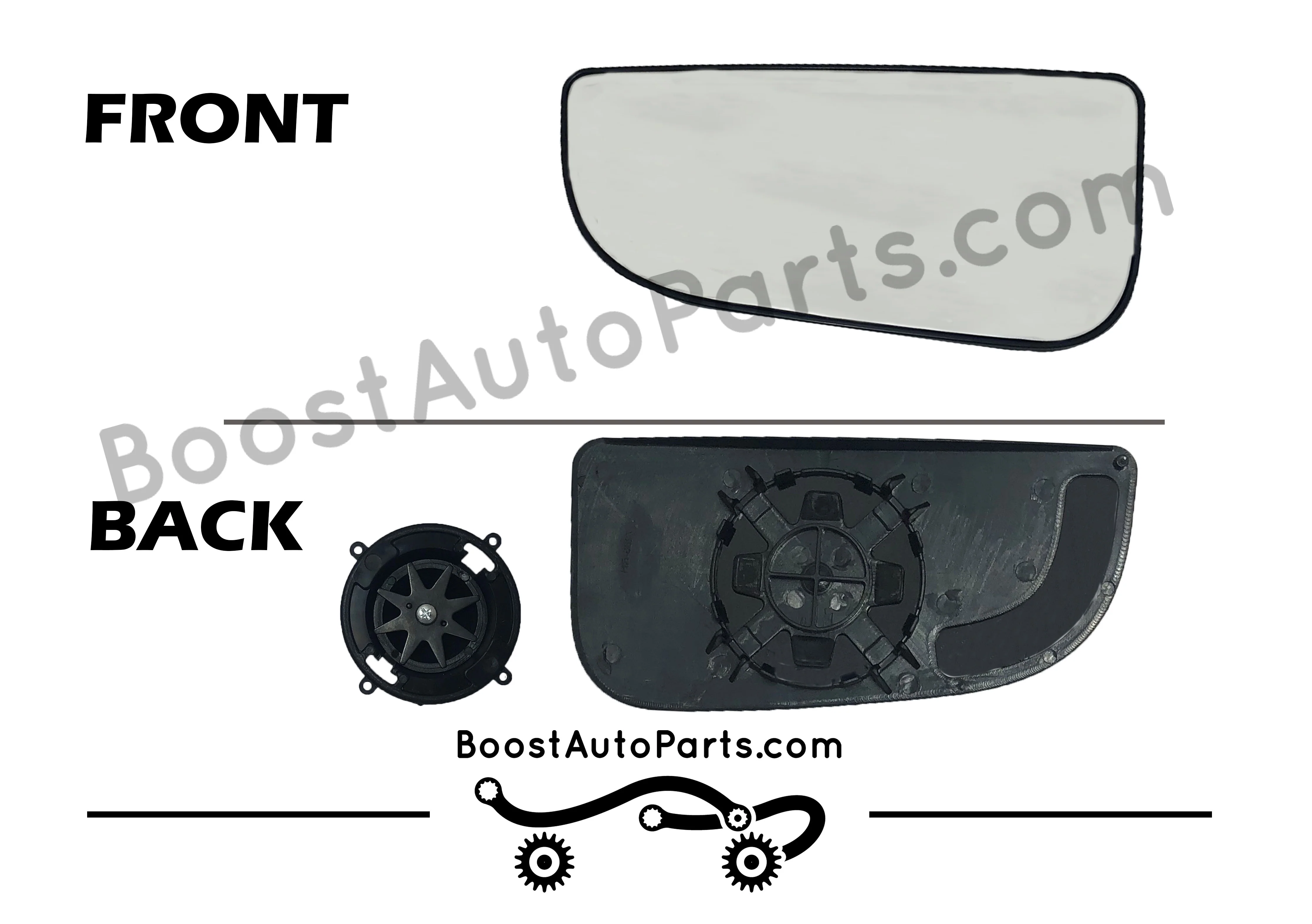 Dodge Ram Tow Mirror Lower Glass (4th & 5th Gen Style Mirrors) - Image 4