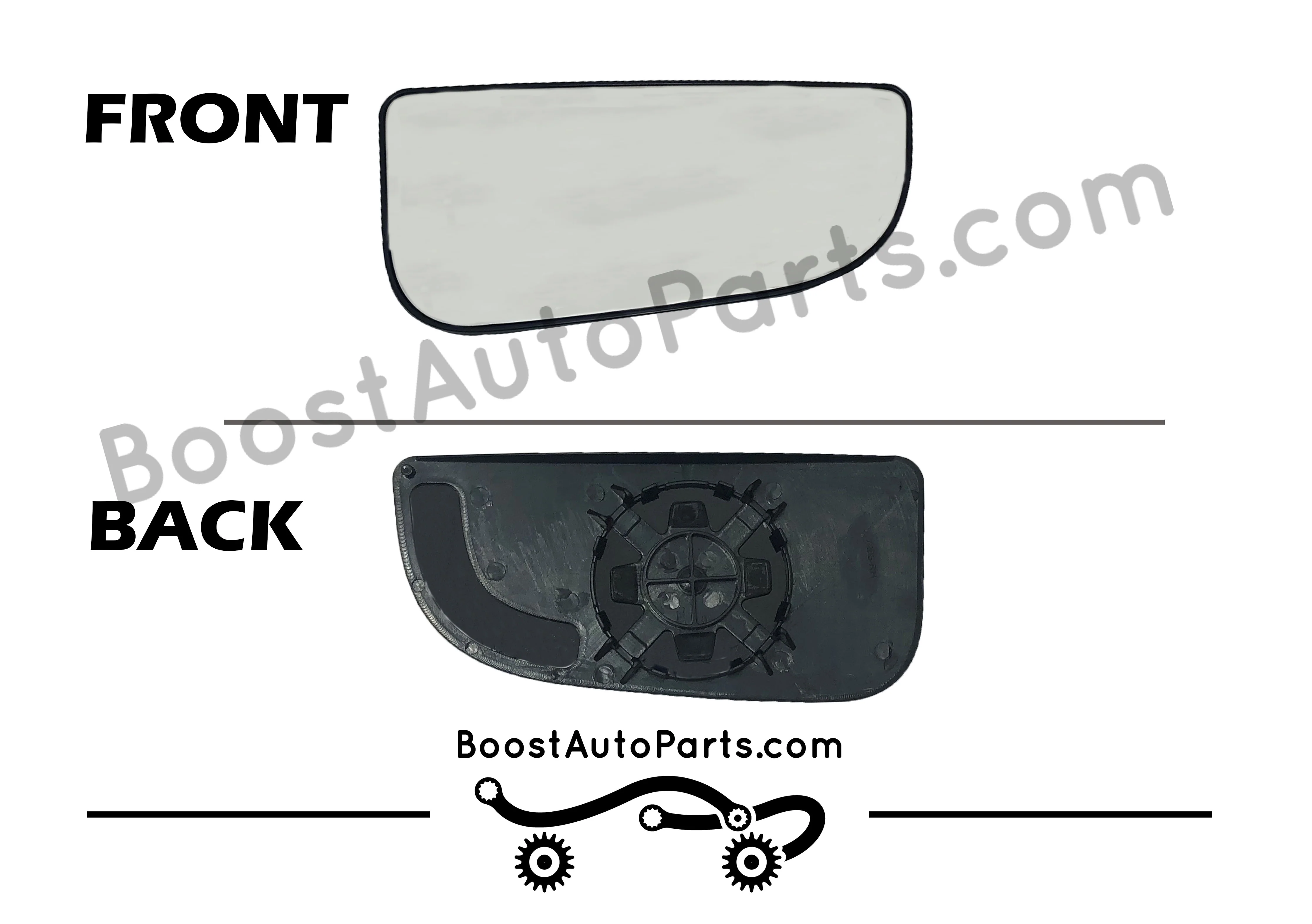 Dodge Ram Tow Mirror Lower Glass (4th & 5th Gen Style Mirrors) - Image 5