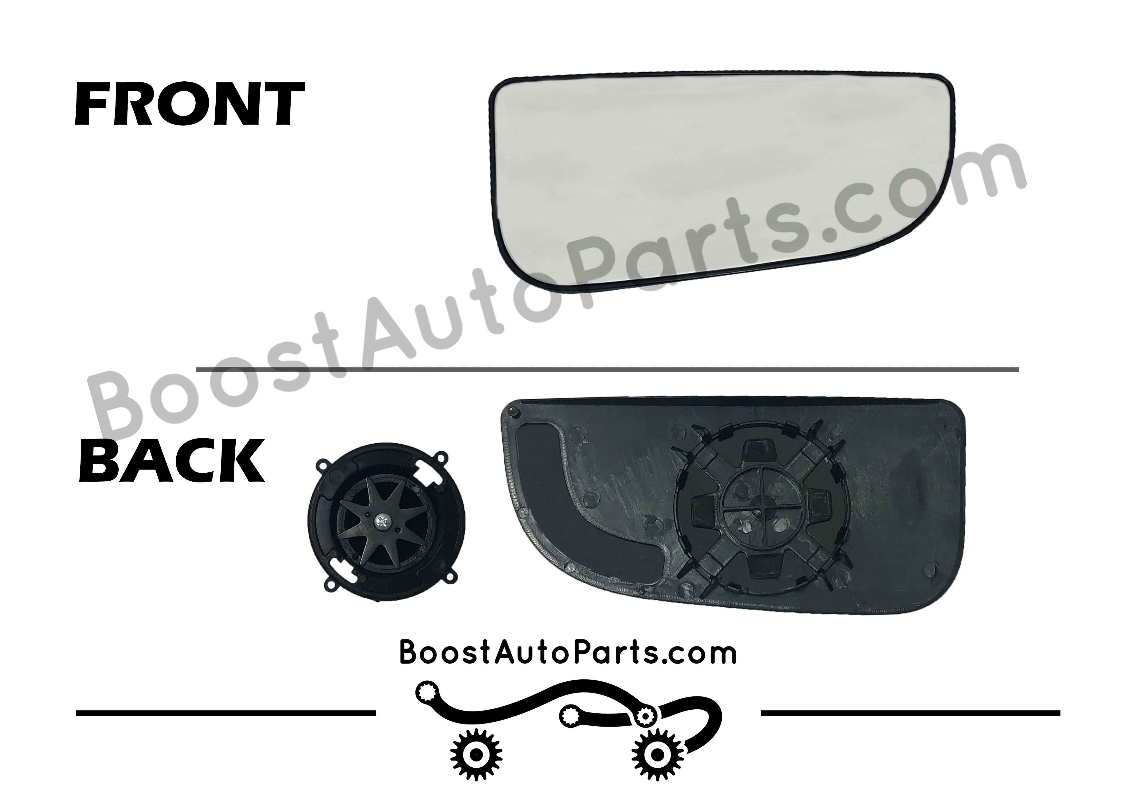 Dodge Ram Tow Mirror Lower Glass (4th & 5th Gen Style Mirrors) - Image 6