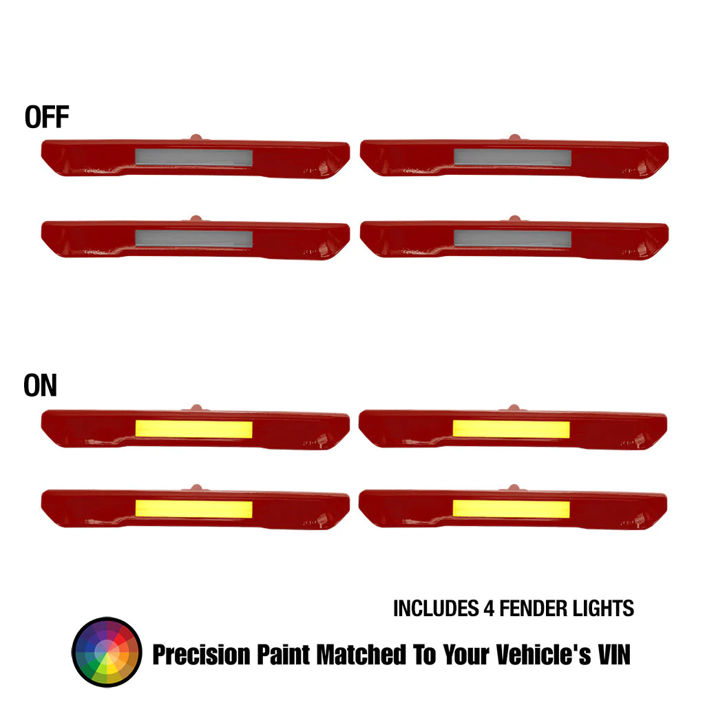 2020-2026 GMC Sierra 2500/3500 Fender Lights - Smoked / Frosted - Image 4