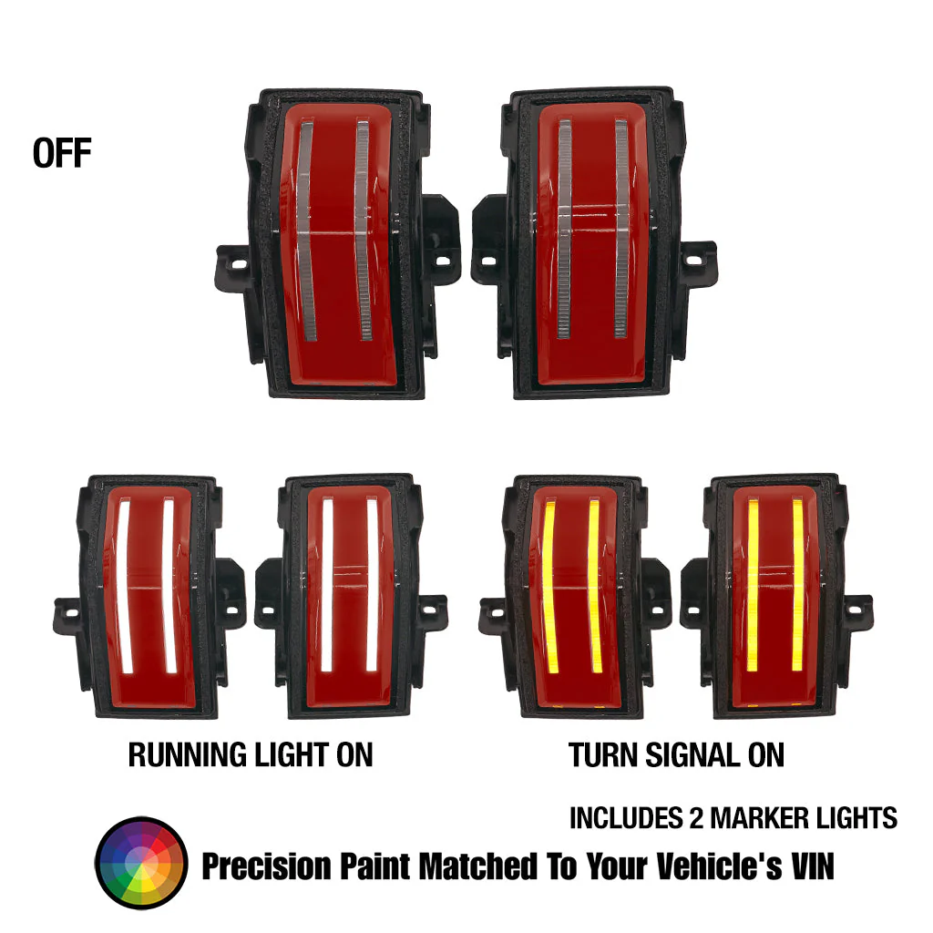 Ford Super Duty Tow Mirror Lights (2017-2026) - Strip or Switchback - Image 6