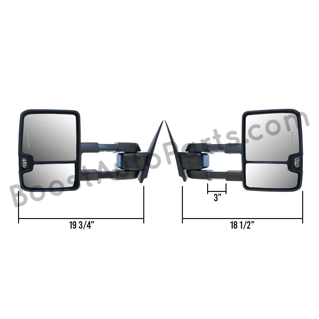 GM Style Dodge Ram 2500/3500 Tow Mirrors (1994-2002) - Style 2 - Image 9