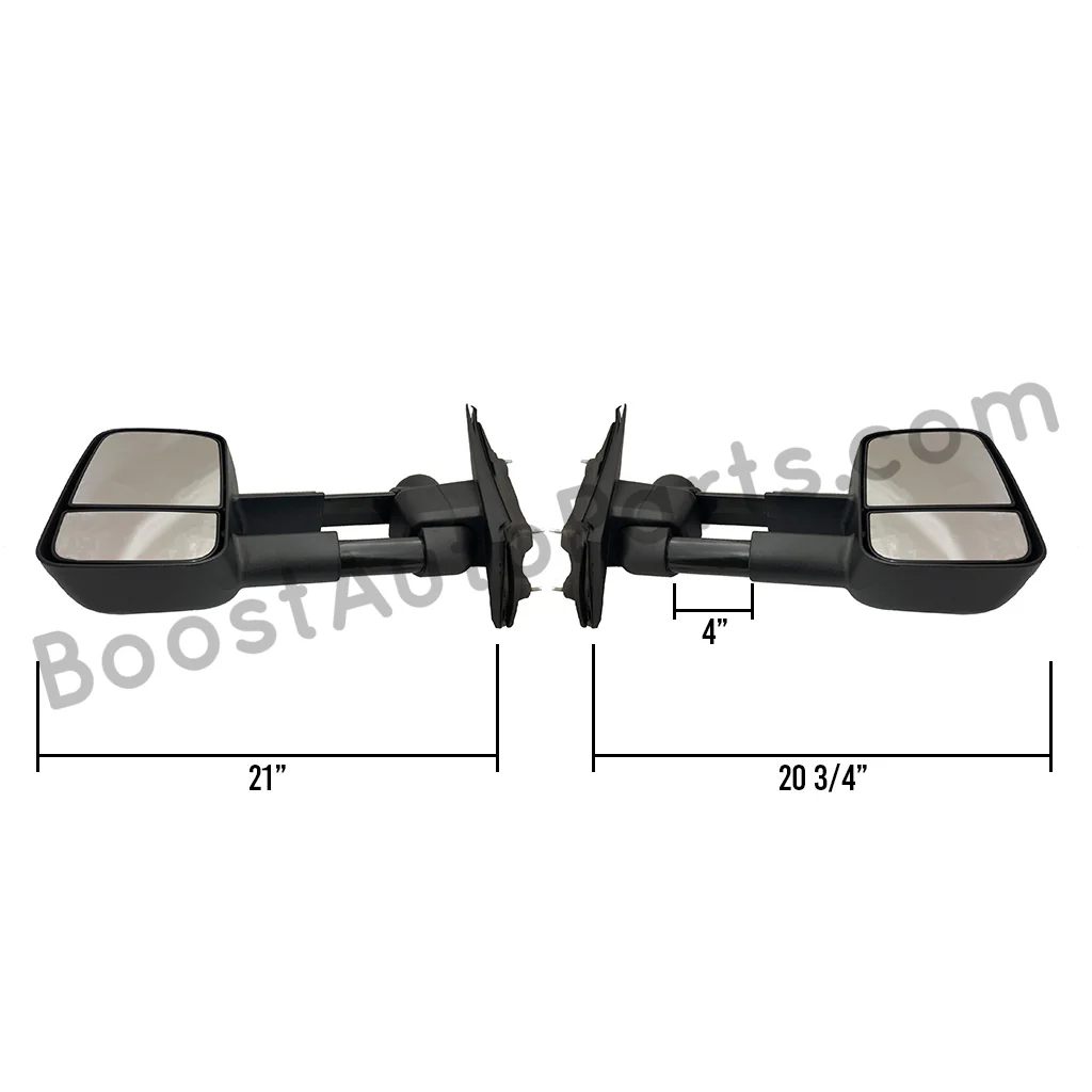 GM Style Dodge Ram 2500/3500 Tow Mirrors (2010-2018) - Style 1 - Image 4