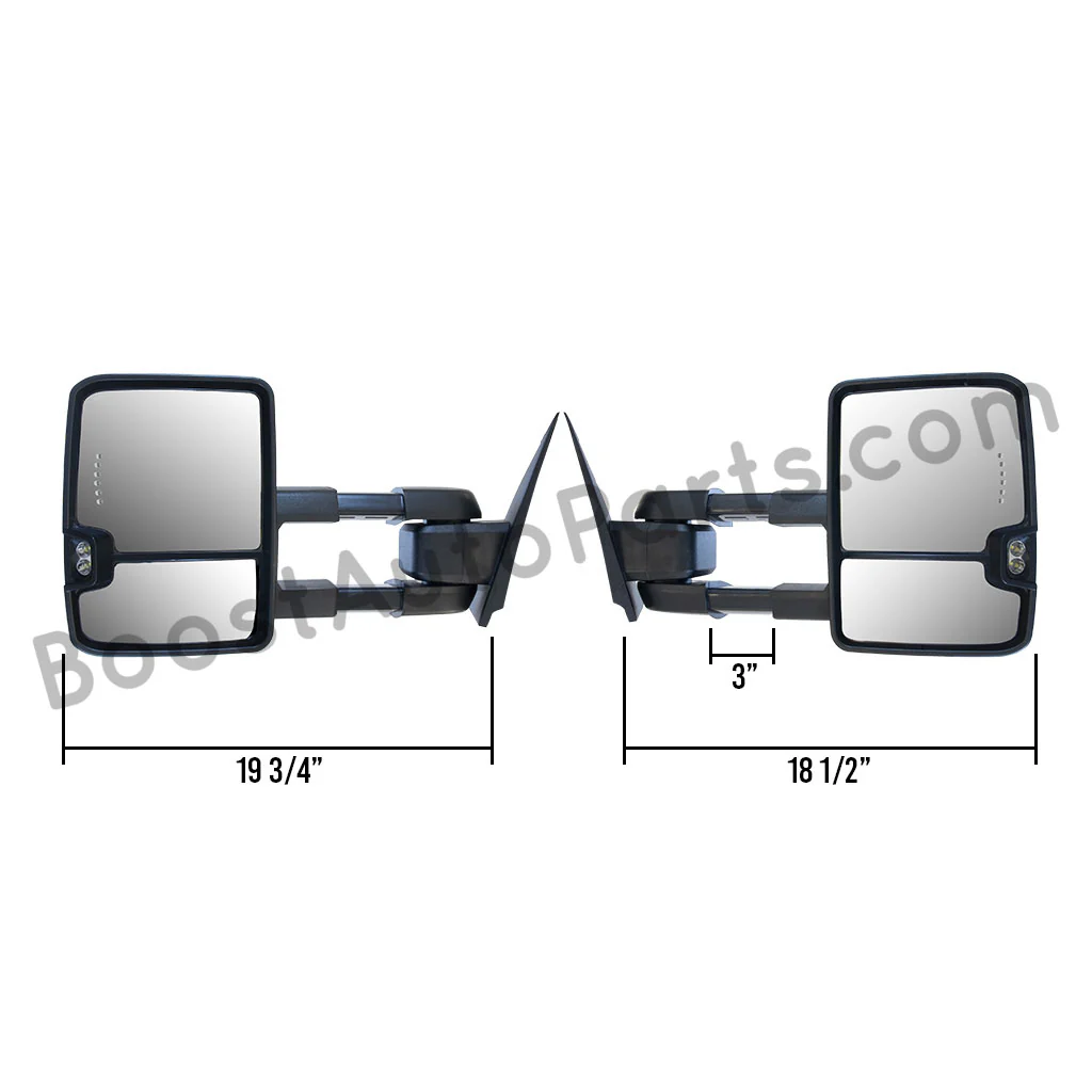 GM Style Dodge Ram 1500 Tow Mirrors (2002-2008) - Style 2 - Image 9