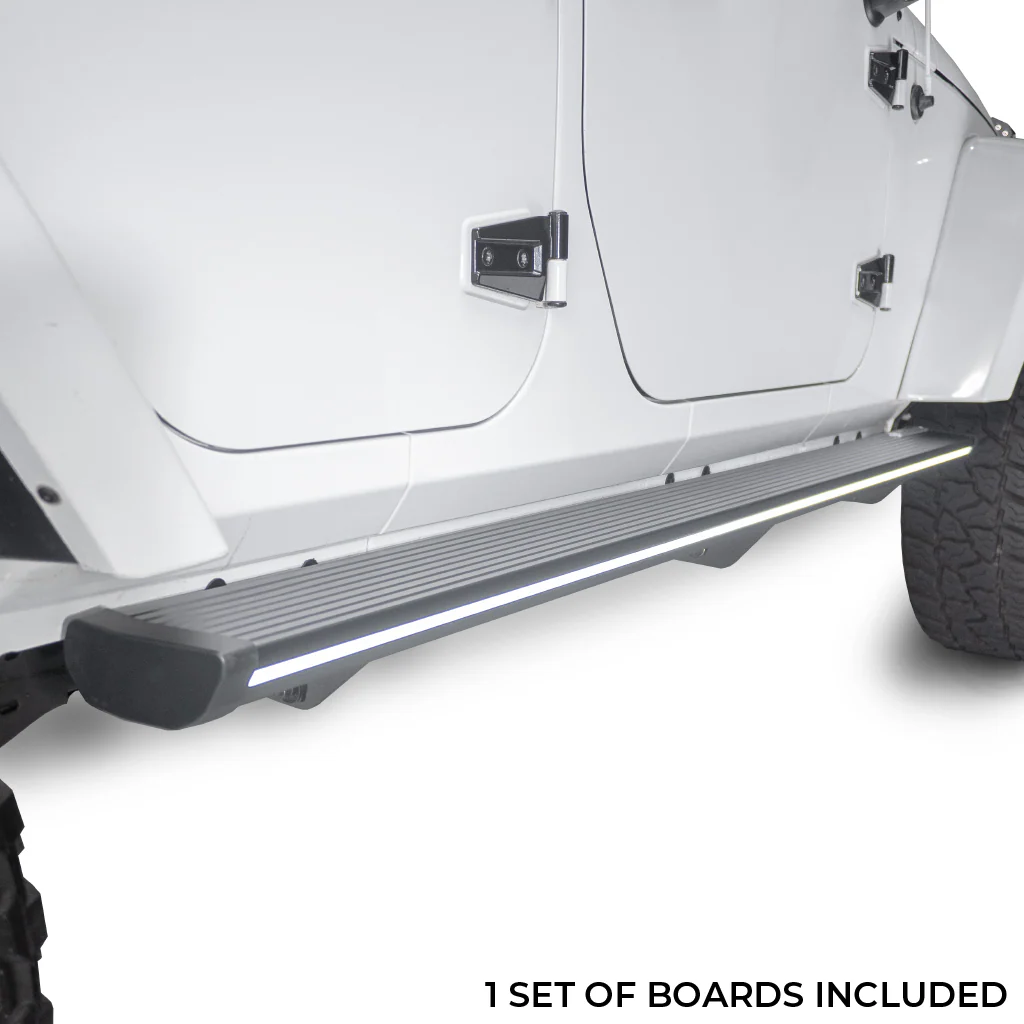 Lumastep M1 Light Up Running Boards | 2007-2018 Jeep Wrangler JKU - Image 3
