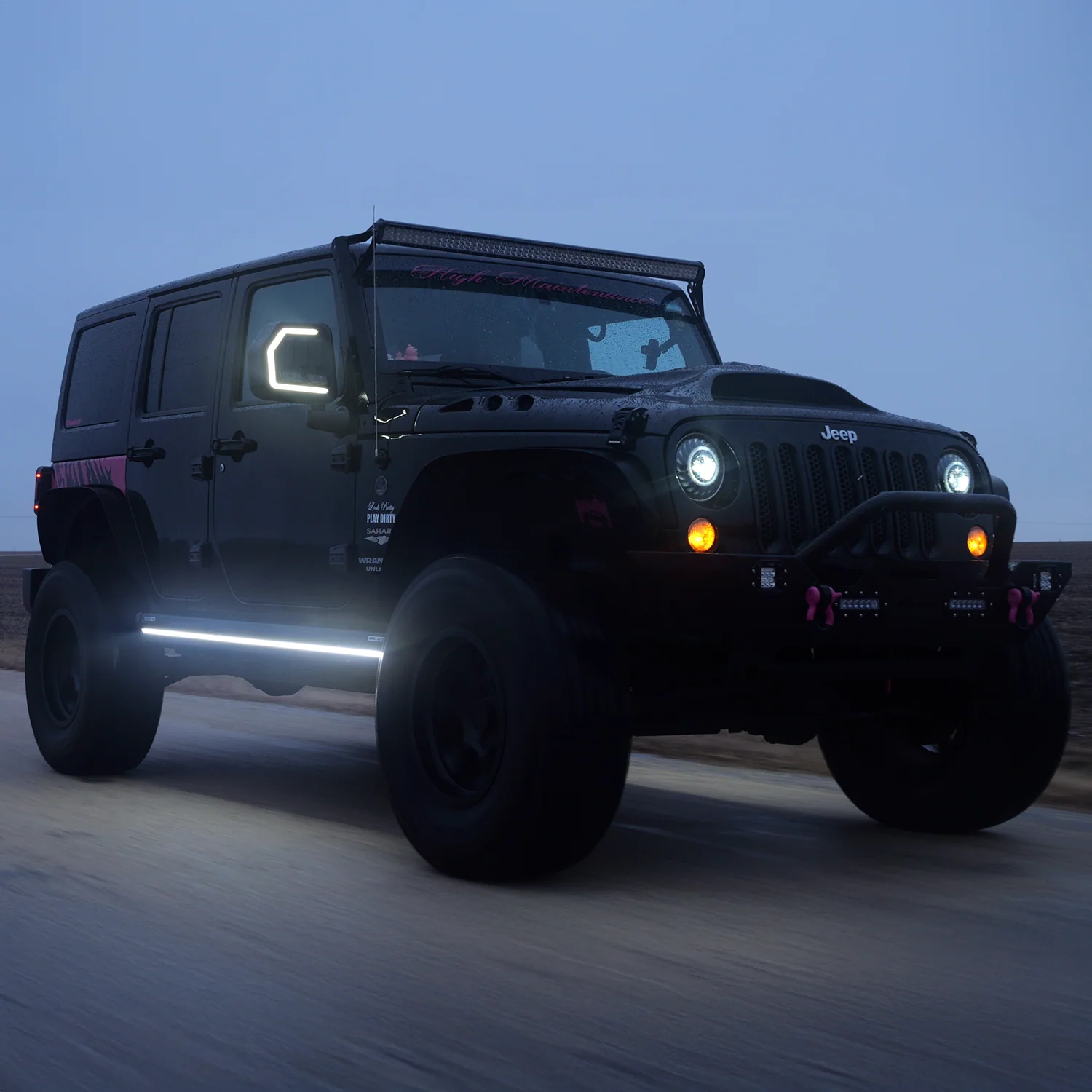 Lumastep M2 Powered Light Up Running Boards | 2007-2018 Jeep Wrangler JKU - Image 5