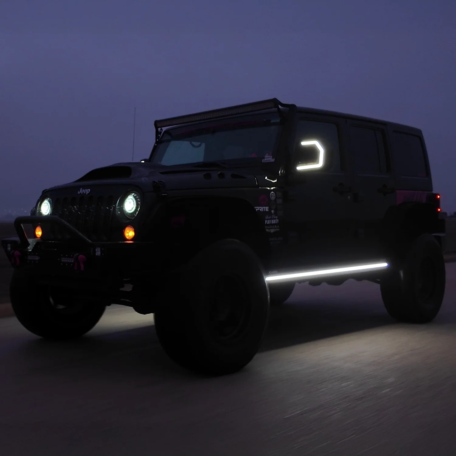 Lumastep M2 Powered Light Up Running Boards | 2007-2018 Jeep Wrangler JKU - Image 7