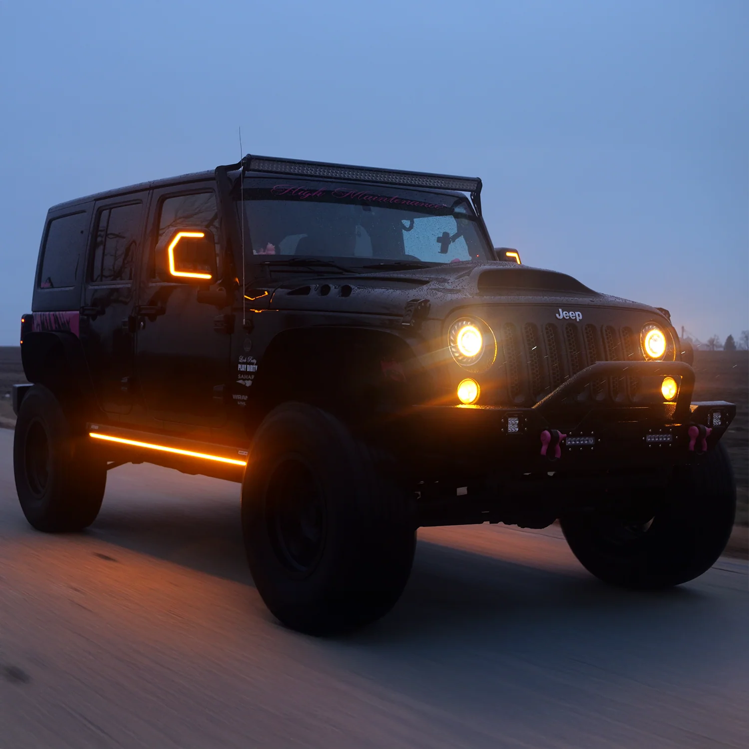 Lumastep M2 Powered Light Up Running Boards | 2007-2018 Jeep Wrangler JKU - Image 8