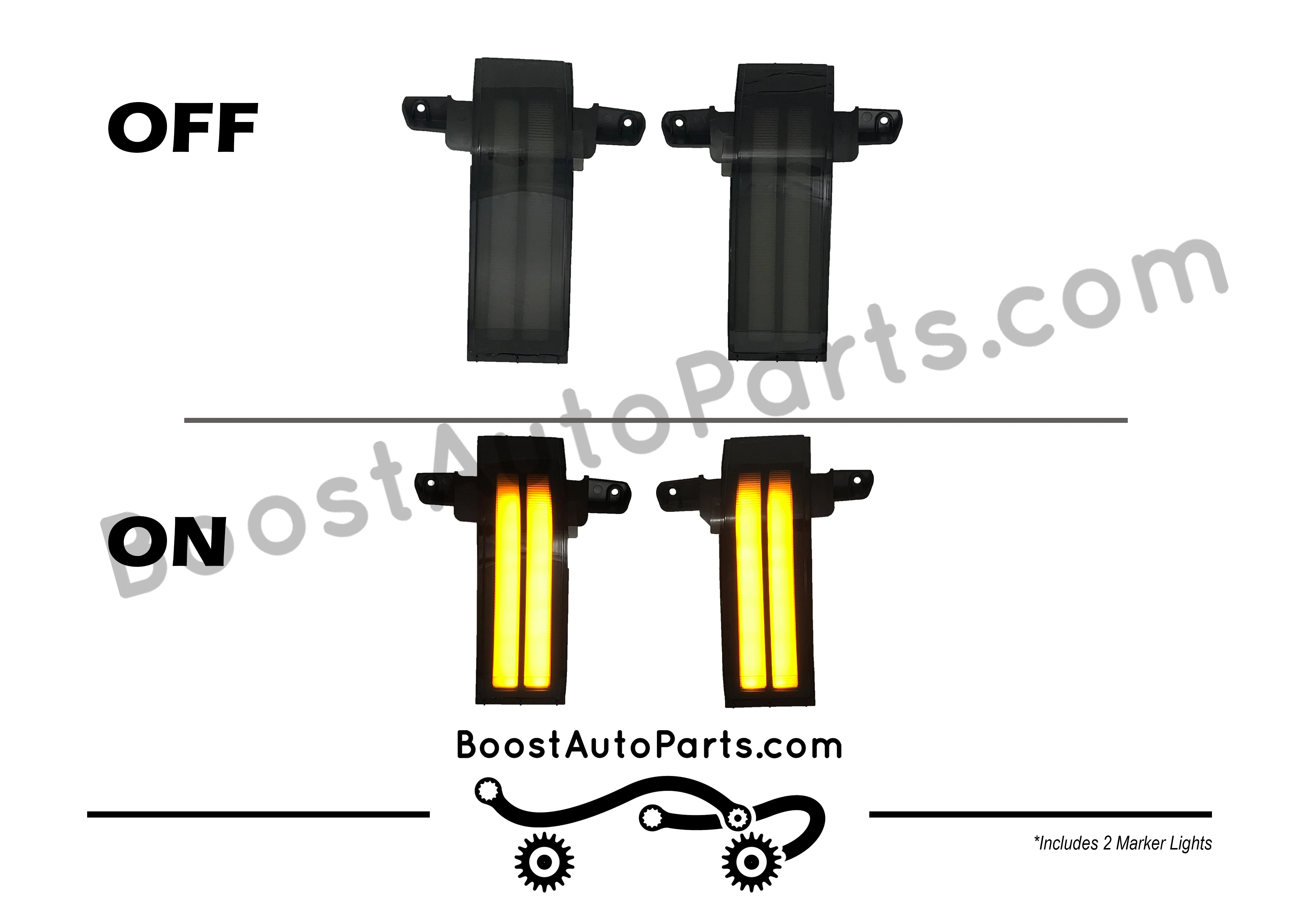 Tow Mirror Direct Replacement Marker Lights | 2014-2019 Chevy Silverado & GMC Sierra - Image 5