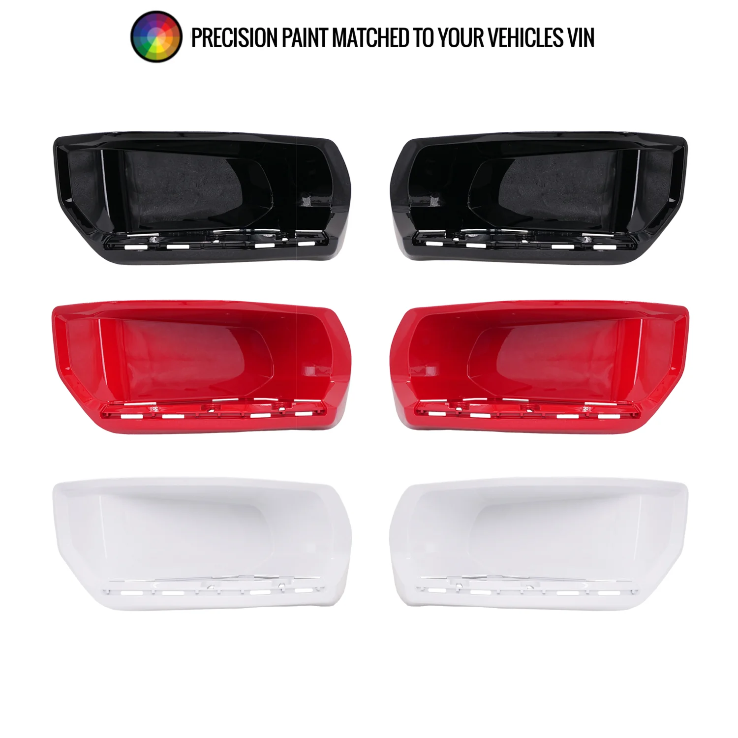 Painted Rear Bumper Step Bezels | 2019-2026 Chevy Silverado & GMC Sierra 1500 - Image 2